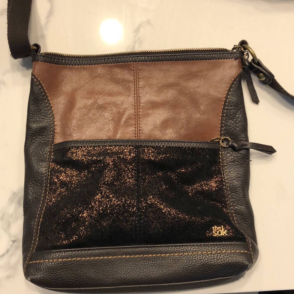 The Sak crossbody brown leather purse